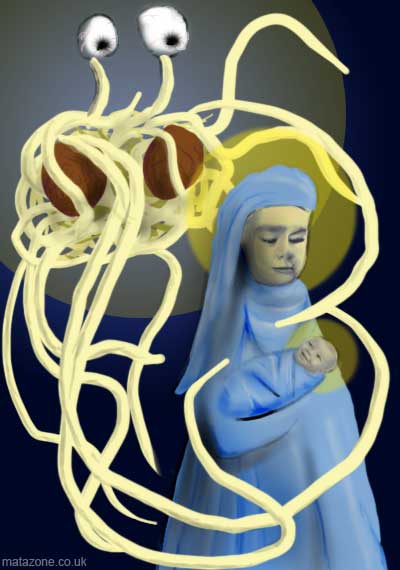 Flying Spaghetti Monster and Mary