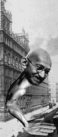 Oh no Ghandi! Spare us!